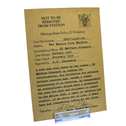 The Empire Club Murders - Bookmark