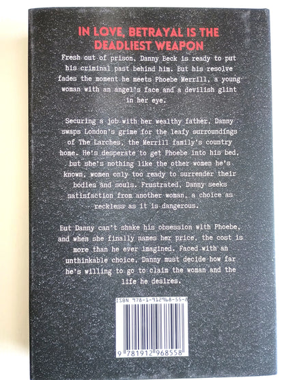 A Kiss for a Killing Murder Mystery and Suspense Thriller Hardback Blurb