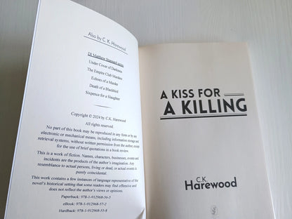 A Kiss for a Killing Murder Mystery and Suspense Thriller
