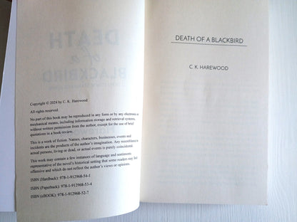 Death of a Blackbird Detective Murder Mystery