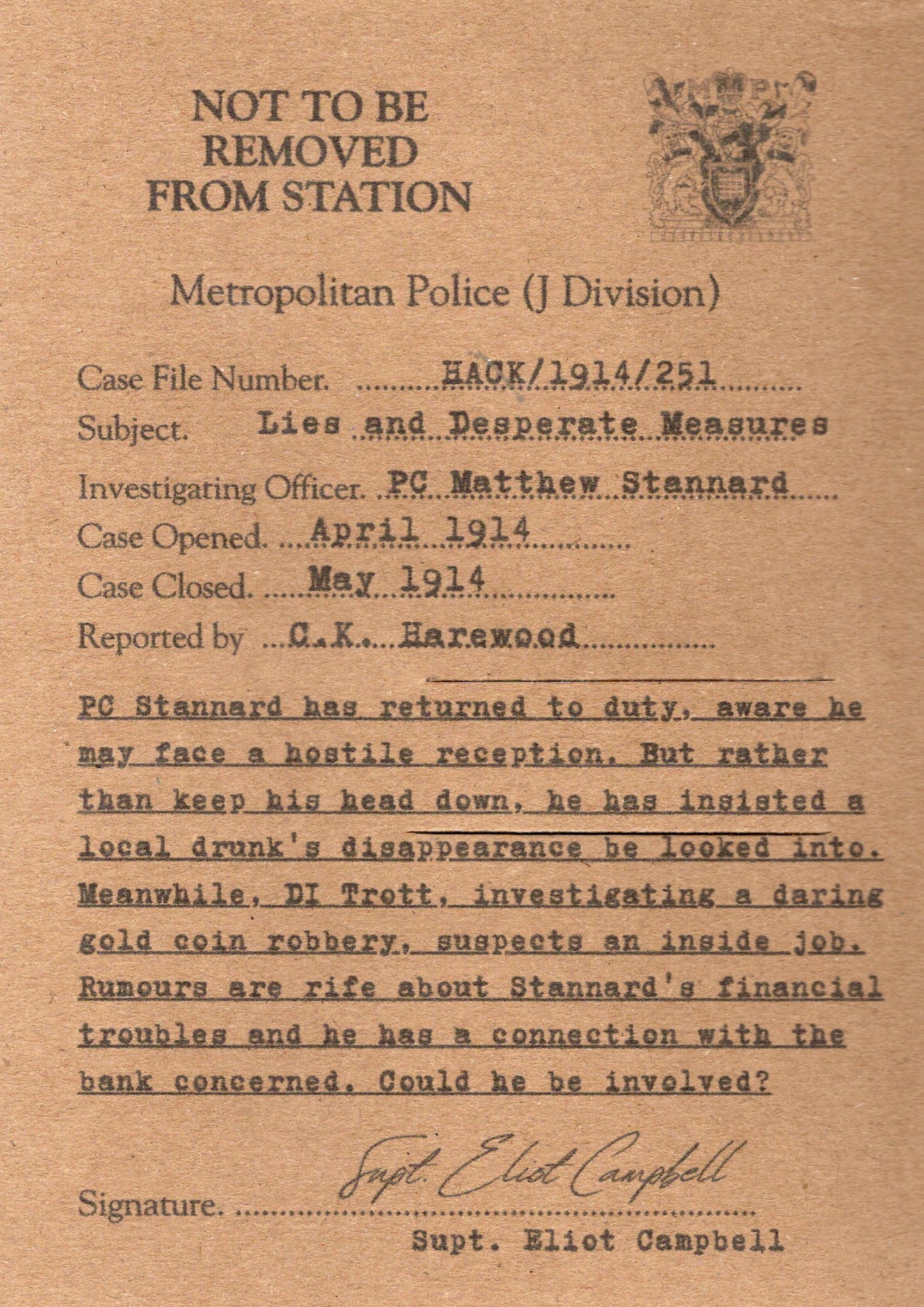 Lies and Desperate Measures | Bookmark