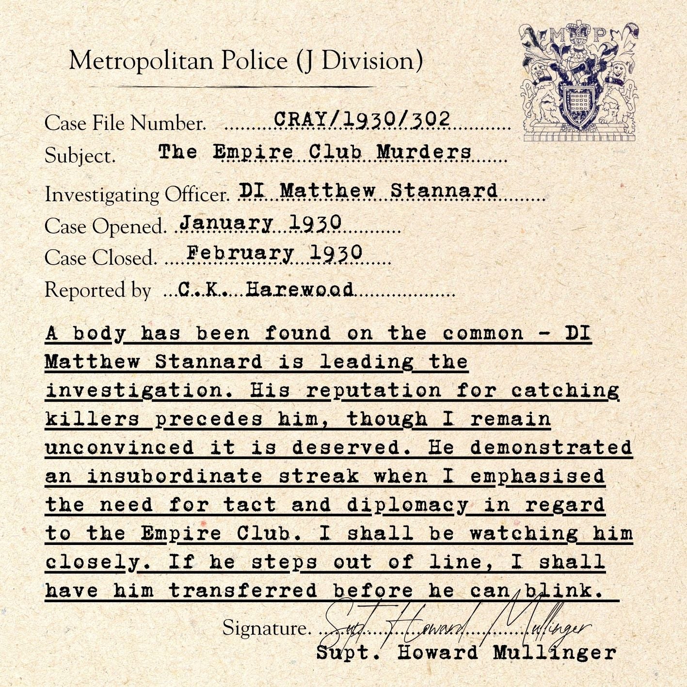 The Empire Club Murders | Audio CD