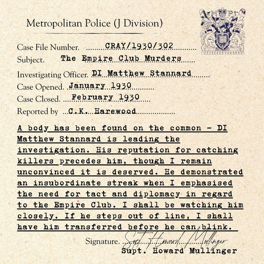 The Empire Club Murders | Audio CD