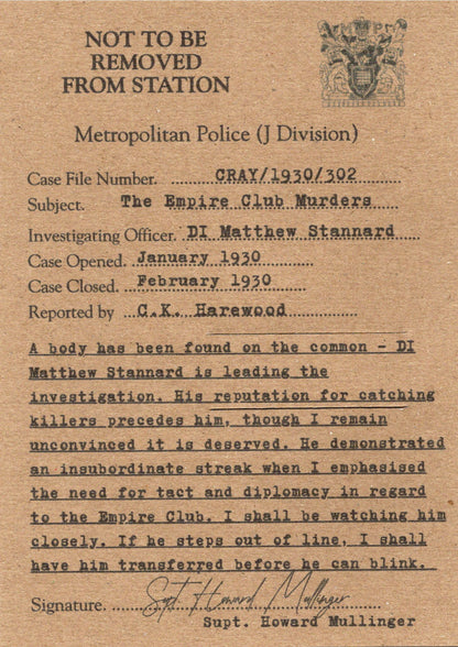 The Empire Club Murders | Bookmark