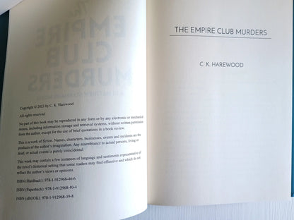 The Empire Club Murders Murder Mystery Series Book 1